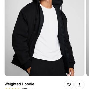 Men's Comfrt Weighted Hoodie in Onyx